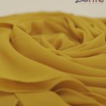 Yellow Georgette Chiffon Hijab – view 2