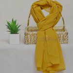 Yellow Georgette Chiffon Hijab – HeadScarf.pk