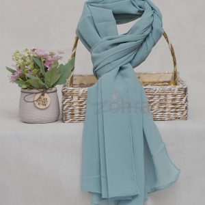Grey Aura Georgette Chiffon Hijab – HeadScarf.pk
