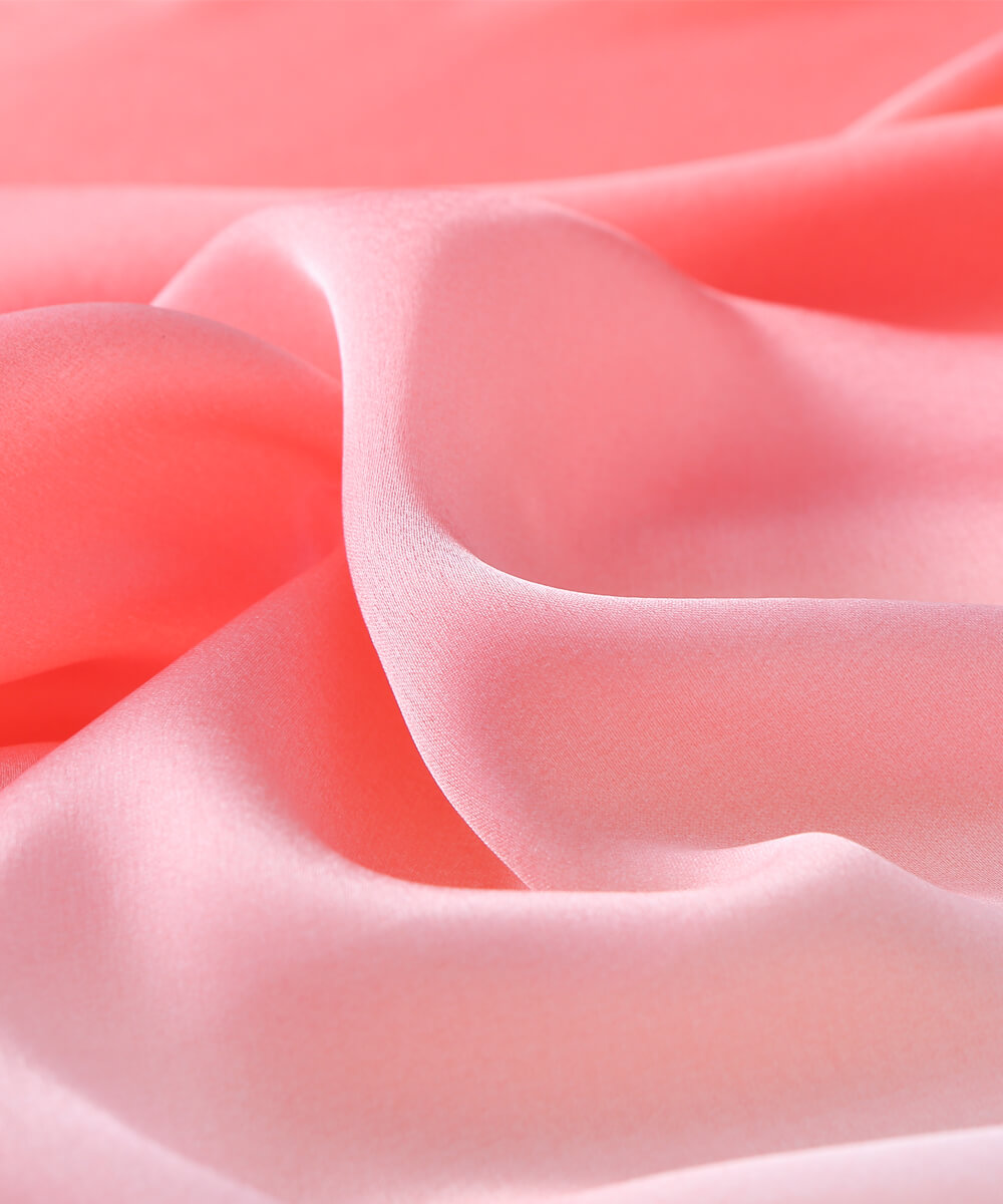 Peach Prime Printed Silk Scarf – view 2