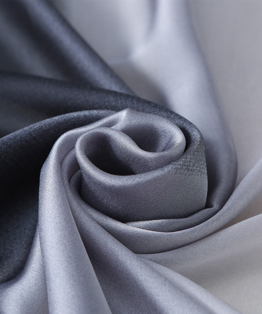 Grey Elegance Printed Silk Scarf – view 4