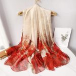 Brown Printed Chiffon Scarf – HeadScarf.pk
