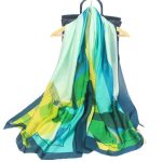 Blue Radiant Printed Silk Scarf – HeadScarf.pk