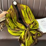 Brown Chic Printed Silk Scarf 2 – HeadScarf.pk