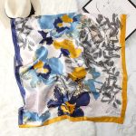 Cloud Printed Silk Scarf – view 2