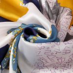 Cloud Printed Silk Scarf – view 3