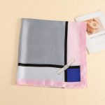 Grey Chic Printed Silk Scarf – view 4