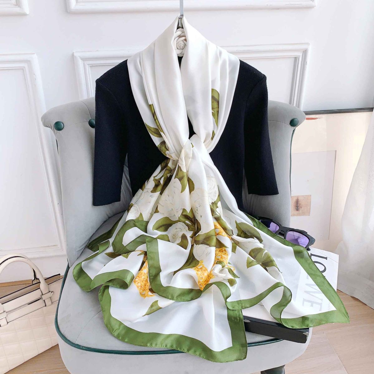 Hemlock Printed Silk Scarf – view 2