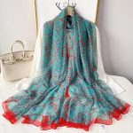 Blue Classic Printed Chiffon Scarf – HeadScarf.pk