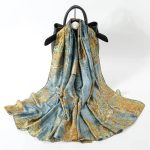 Mist Elegance Printed Silk Scarf – view 2