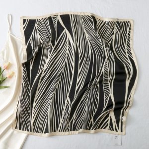 Black Radiant Satin Silk Neck Scarf – HeadScarf.pk