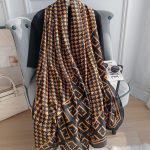 Spruce Printed Silk Scarf – view 2