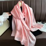 Pink Plain Satin Silk Shawl – HeadScarf.pk