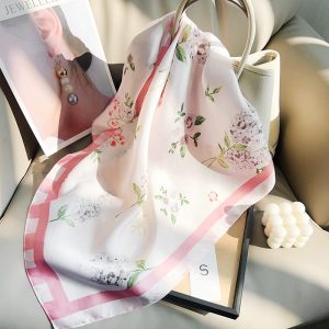 Peach Satin Silk Neck Scarf – HeadScarf.pk