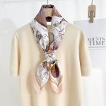 Pink Radiant Satin Silk Head Scarf 2 – view 3