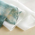 Green Printed Silk Scarf – view 3