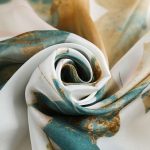Green Printed Silk Scarf – view 4