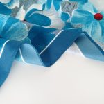 Blue Classic Satin Silk Head Scarf 2 – view 2