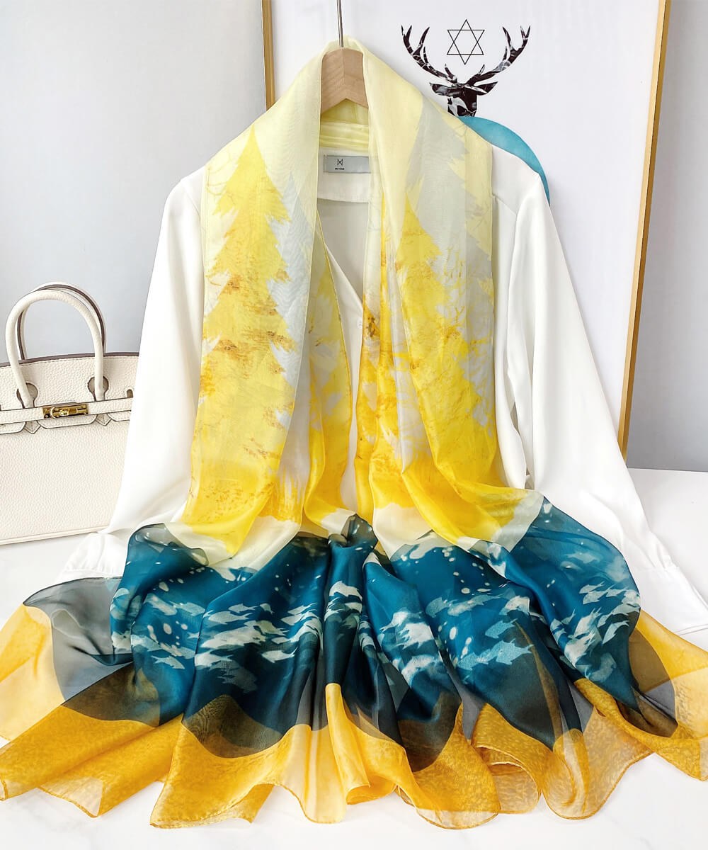 Glow Printed Chiffon Scarf – view 2