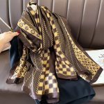 Brown Elite Printed Silk Scarf – HeadScarf.pk