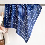 Blue Royal Satin Silk Neck Scarf 3 – HeadScarf.pk