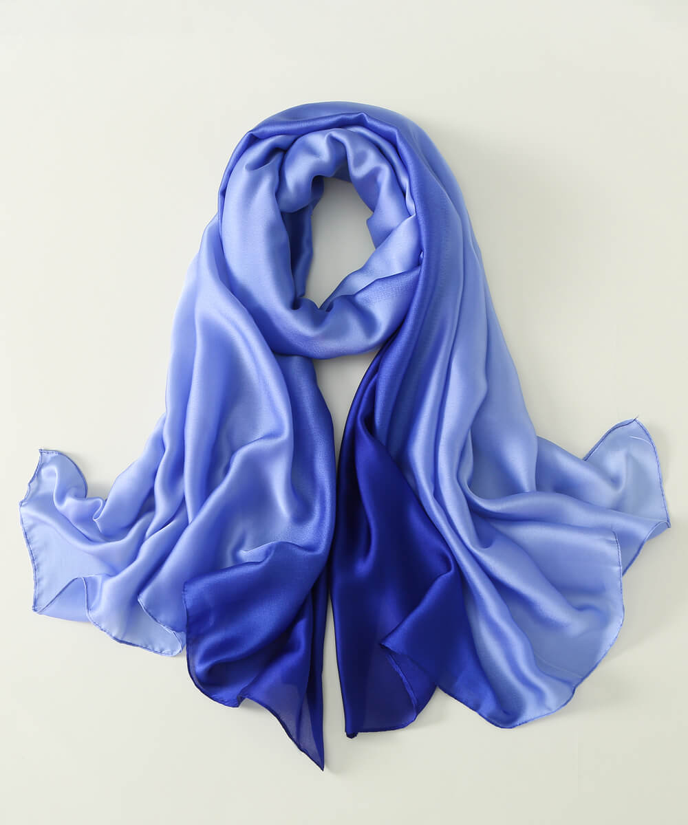 Ombre Scarf Printed Silk Scarf – view 2
