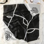 Black Mystique Printed Silk Scarf – view 2