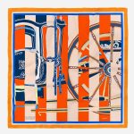 Salmon Satin Silk Neck Scarf – view 2