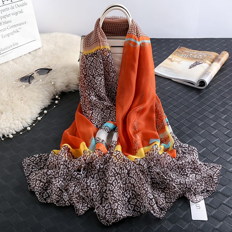 Orangeade Printed Chiffon Scarf – HeadScarf.pk
