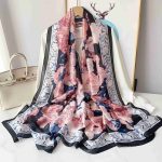 Pink Chic Printed Silk Scarf – view 2