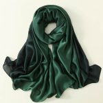 Outer Green Printed Silk Scarf – HeadScarf.pk