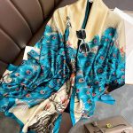 Blue Luxe Printed Silk Scarf – HeadScarf.pk