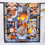 Parede Black Printed Cotton Scarf – view 3