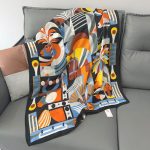 Parede Black Printed Cotton Scarf – view 2