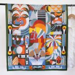 Parede Green Printed Cotton Scarf – view 3
