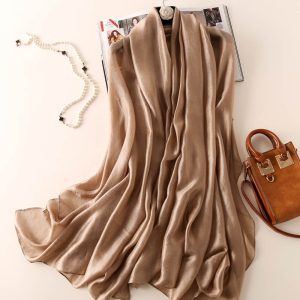 Brown Aura Classic Scarf – HeadScarf.pk