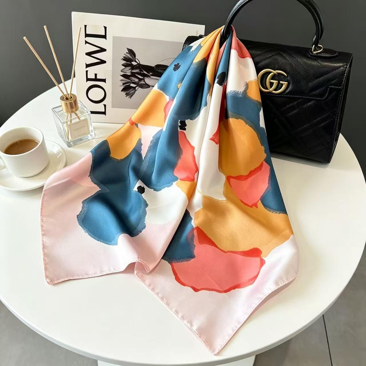 Schnaps Satin Silk Neck Scarf – HeadScarf.pk