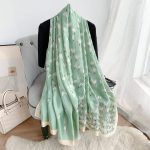 Green Elite Printed Silk Scarf 3 – view 2