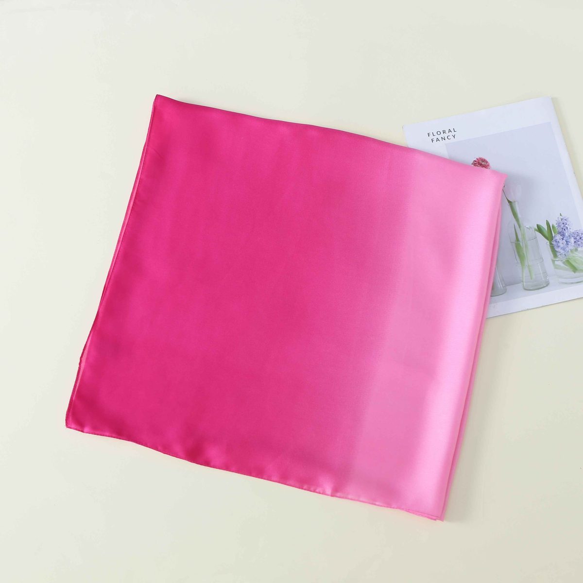 Pink Mystique Printed Silk Scarf – view 2