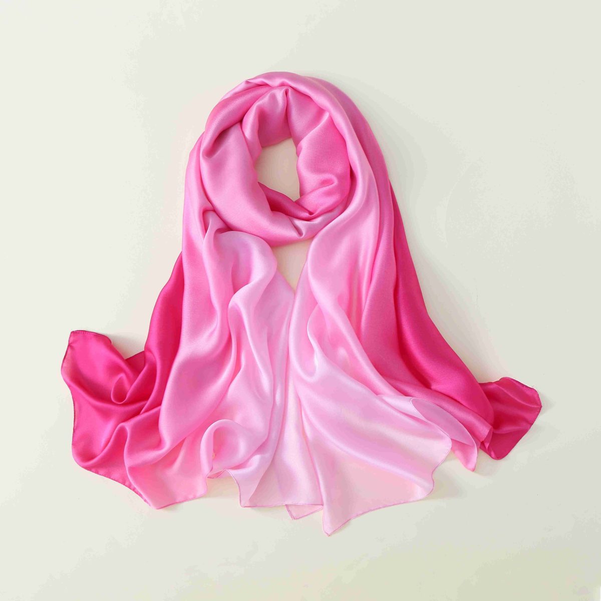 Pink Mystique Printed Silk Scarf – view 4