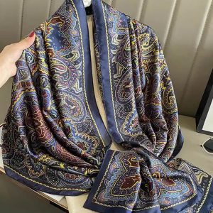 Coffee Classic Printed Silk Scarf – HeadScarf.pk