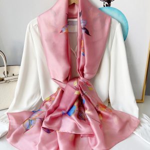 Daisy Printed Silk Scarf – HeadScarf.pk
