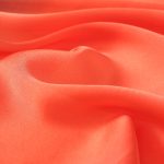 Orange Printed Silk Scarf – view 4