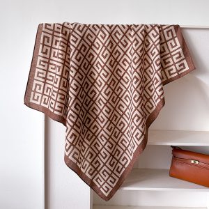 Tan Mystique Printed Silk Scarf – HeadScarf.pk