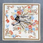 Vanilla Cotton-Feel Square Scarf – view 3