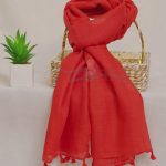 Dark Red Lawn Hijab with Tassels – HeadScarf.pk