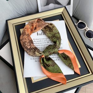 Orange Chic Satin Silk Neck Scarf – HeadScarf.pk