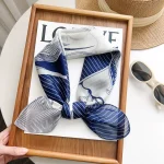 Blue Mystique Satin Silk Neck Scarf – HeadScarf.pk
