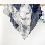 Blue Mystique Satin Silk Neck Scarf – view 2