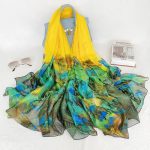 Lemon Printed Chiffon Scarf – view 2